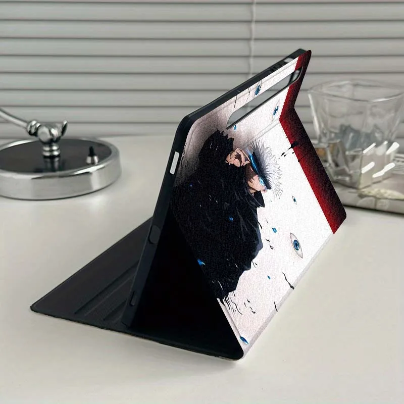 Jujutsu Kaisen أنيمي لسامسونج غالاكسي تاب S9 S10 S6 S7 S8 FE زائد لايت بوصة غطاء قابل للطي اللوحي