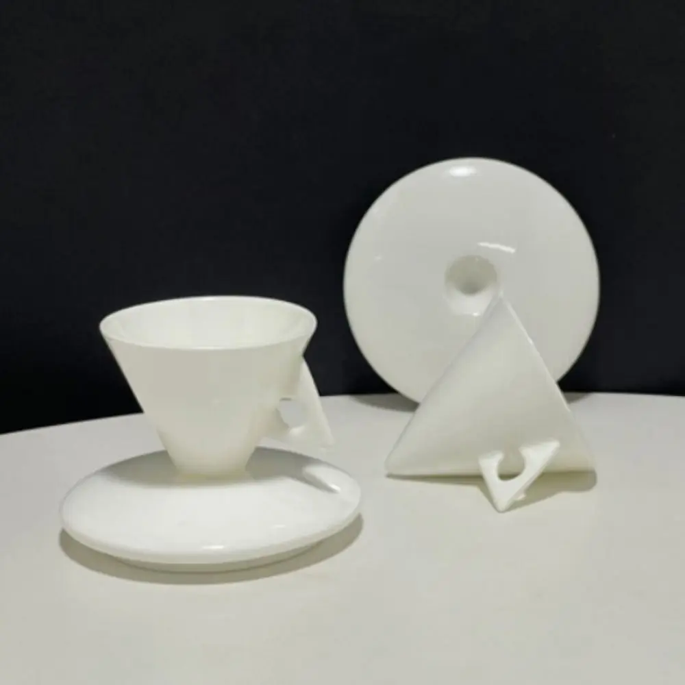 

Чайный стакан из костяного фарфора, набор чашек для эспрессо, минималистичная винтажная чашка Demitasse, коническая кофейная чашка, подарок