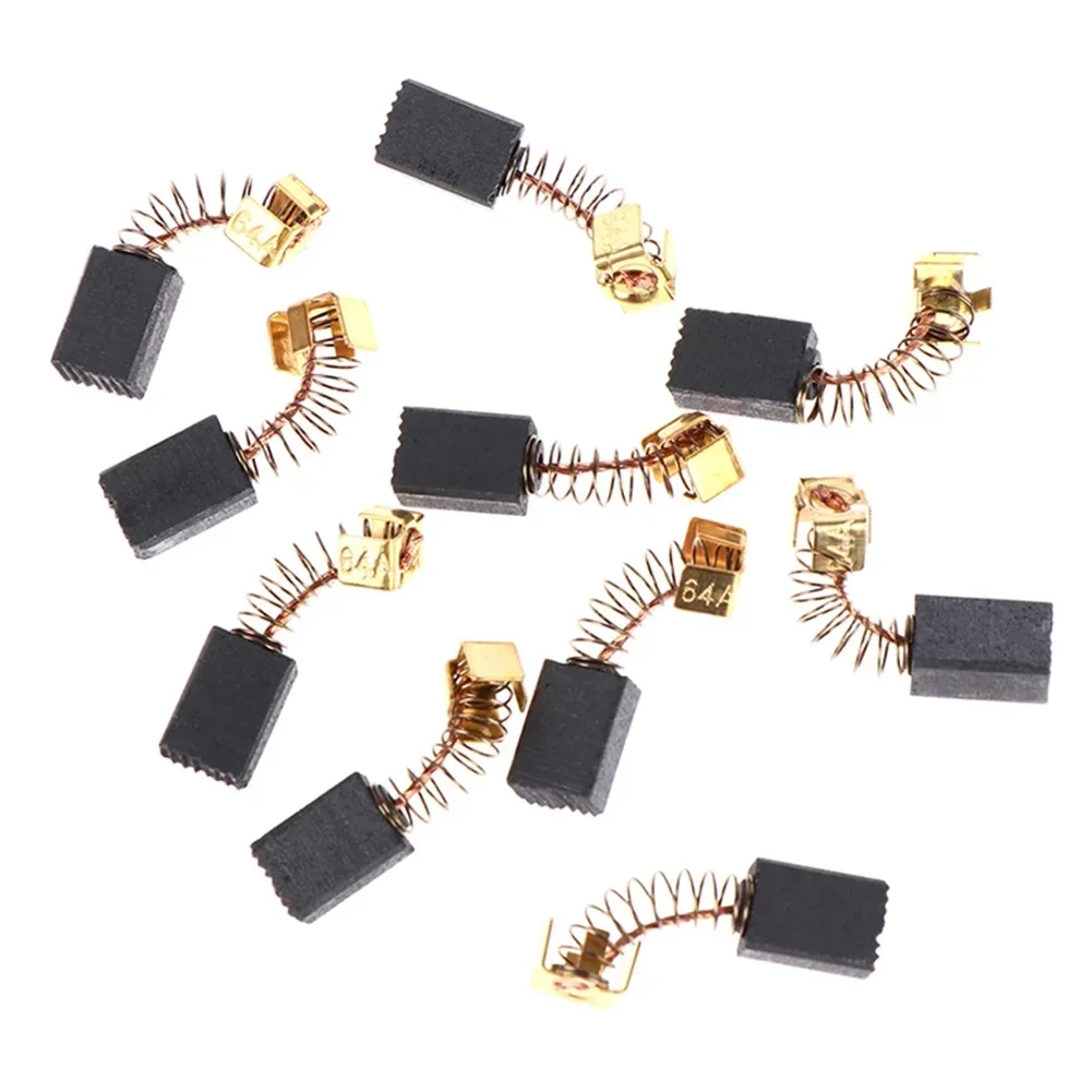 

10pcs Carbon Brushes 5x8x12mm For Electric Motors CB85 CB57 CB64 191627-8 Angle Grinder Sander Parts Power Tool Accessories