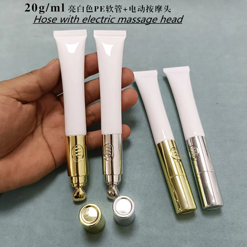 10ml/15ml /20ml Soft Hose &Tube With Metal Massage Head Eye Cream Essence Tube Cosmetic Container Empty Bottle Lotion Tube