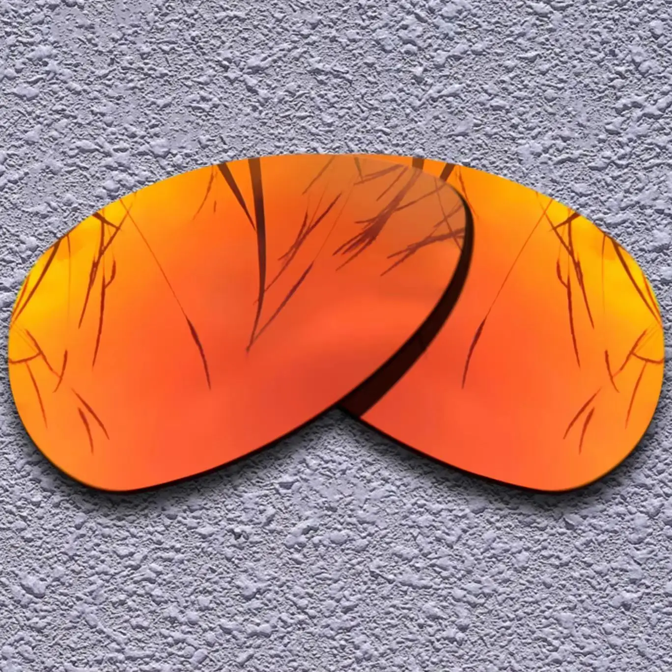 عدسات بديلة مستقطبة باللون الأحمر الناري لنظارات Oakley Crosshair S الشمسية