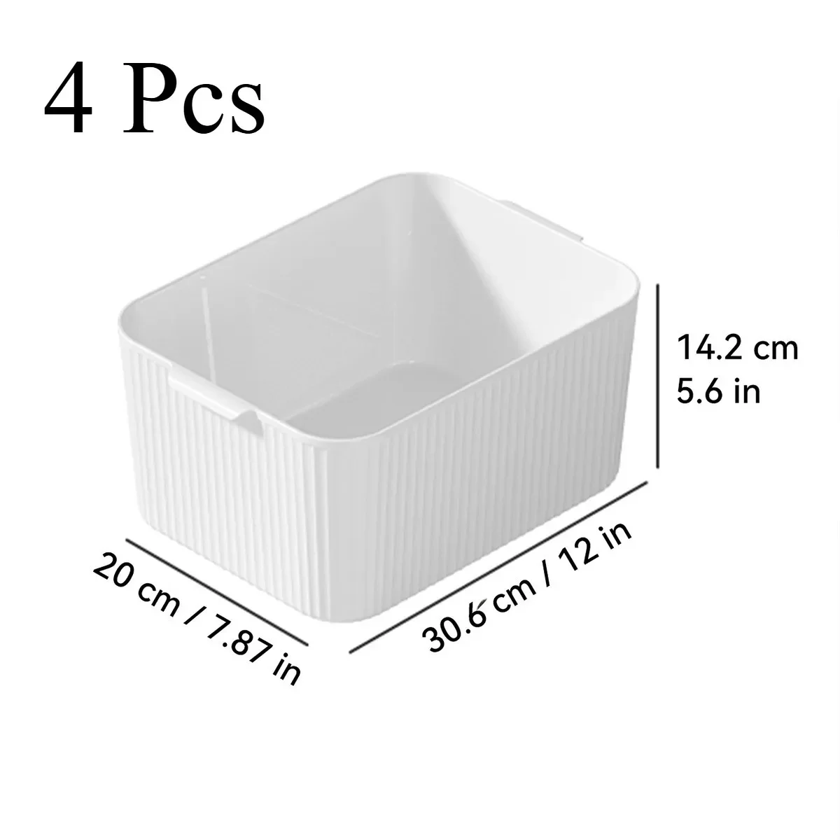 Ruime, stevige plastic opbergdoos, multifunctioneel, voor snacks, speelgoed, cosmetica, badkamer- en keukenopbergorganizer