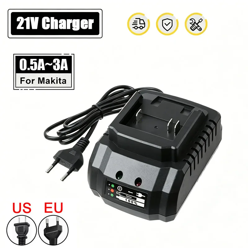 

Universal Battery Charger for Makita Model 18V 21V Li-on BL1415 BL1420 BL1815BL1830 BL1860 Drill Electric Tool Battery Charger