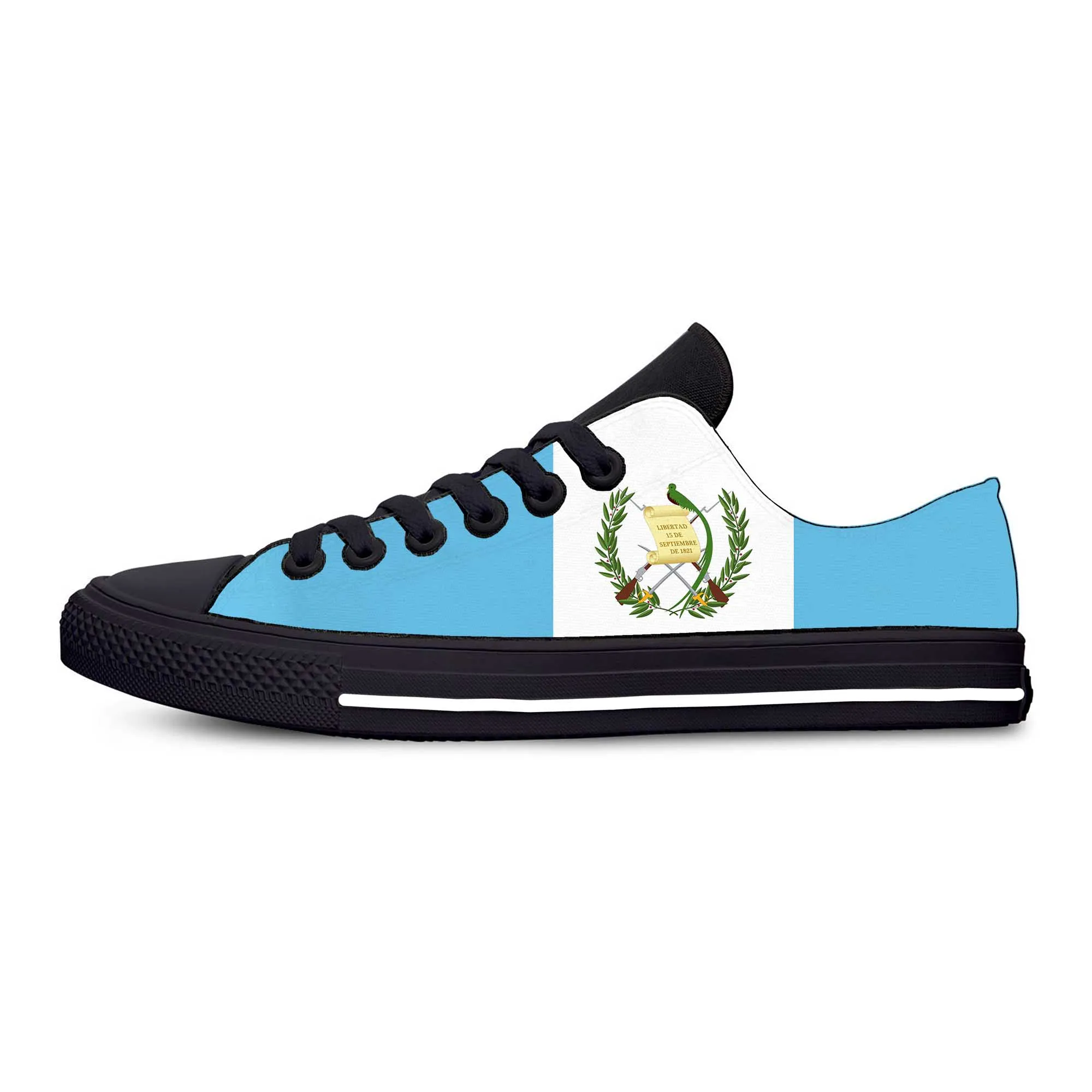 Guatemala Guatemalan Flag Patriotic Funny Fashion Casual Cloth Shoes Low Top Lightweight Breathable 3D Print Men Women Sneakers