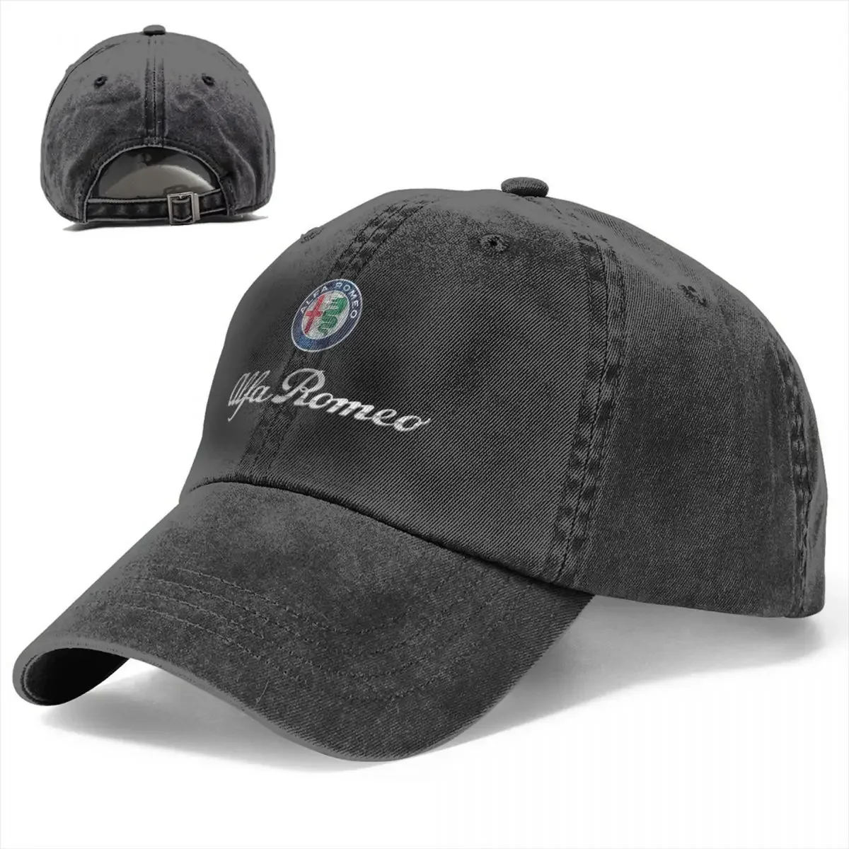 Alfa - Romeo Car Summer Baseball Caps Casual Denim Snapback Hat Funny Running Golf Gift Hats Cap for Men Women