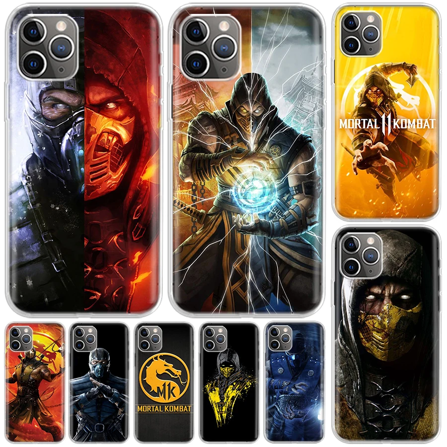 Mortal Kombat Cover For iPhone 16 15 14 13 12 11 Pro Max Apple Phone Case X XS 7 Plus 8 + Art Customized Print Shell 11 14 13 Pr