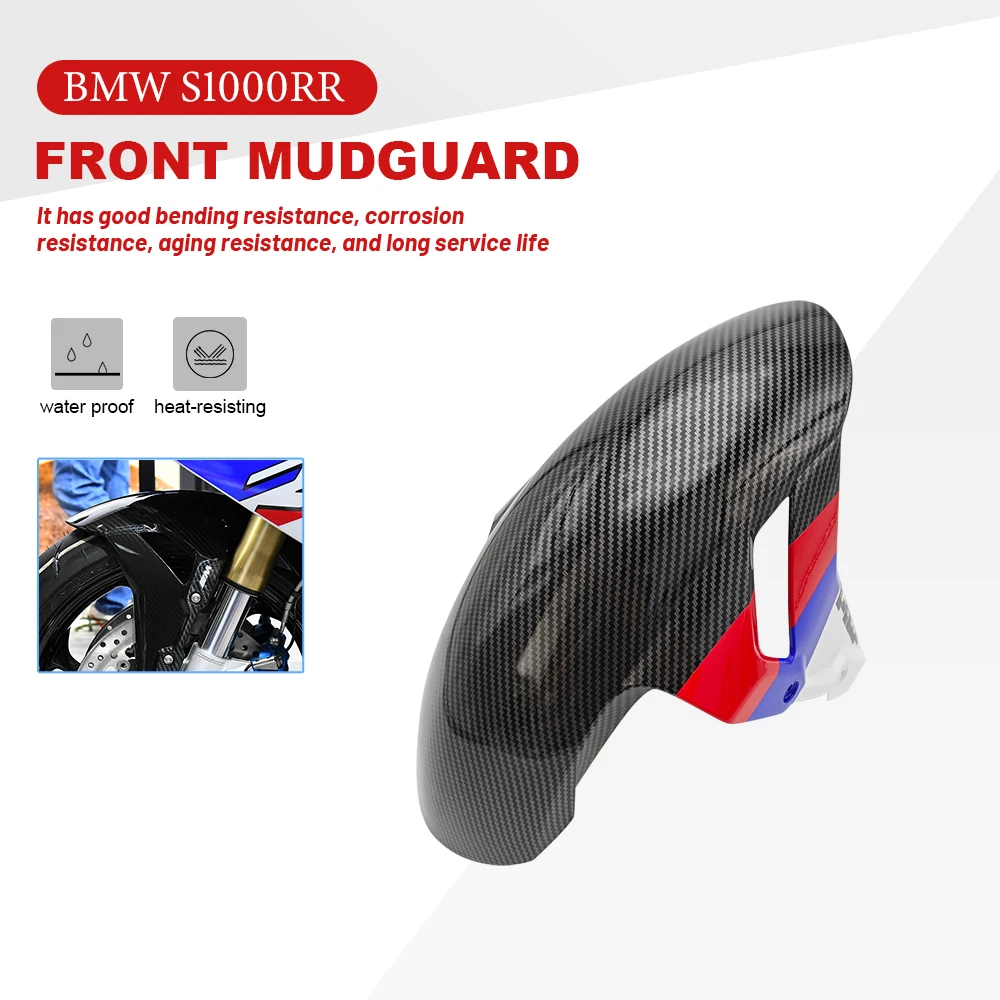 For BMW S1000RR S1000 RR 2019 2020 2021 2022 2023 Motorcycle Front Fender ABS Carbon Splash Guard Fairing High Quality Mudguard