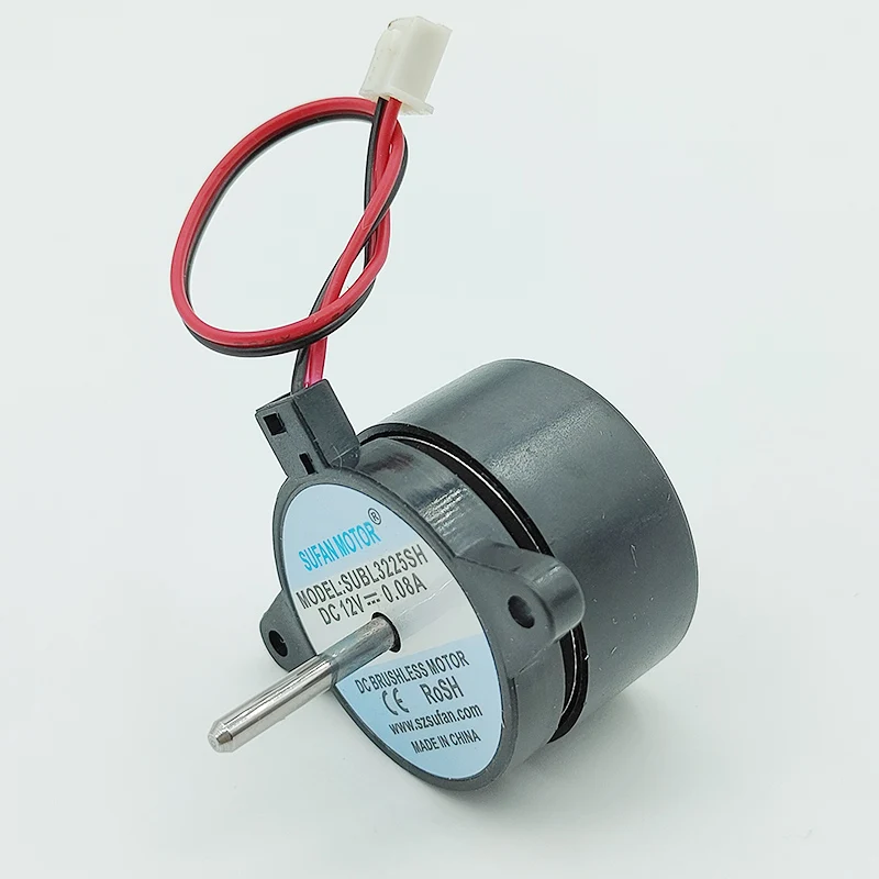 Micro 33MM DC Brushless Motor DC 12V 3800RPM Outer Rotor Built-in Driver Silent Mute Brushless Fan Motor 21MM Long Shaft