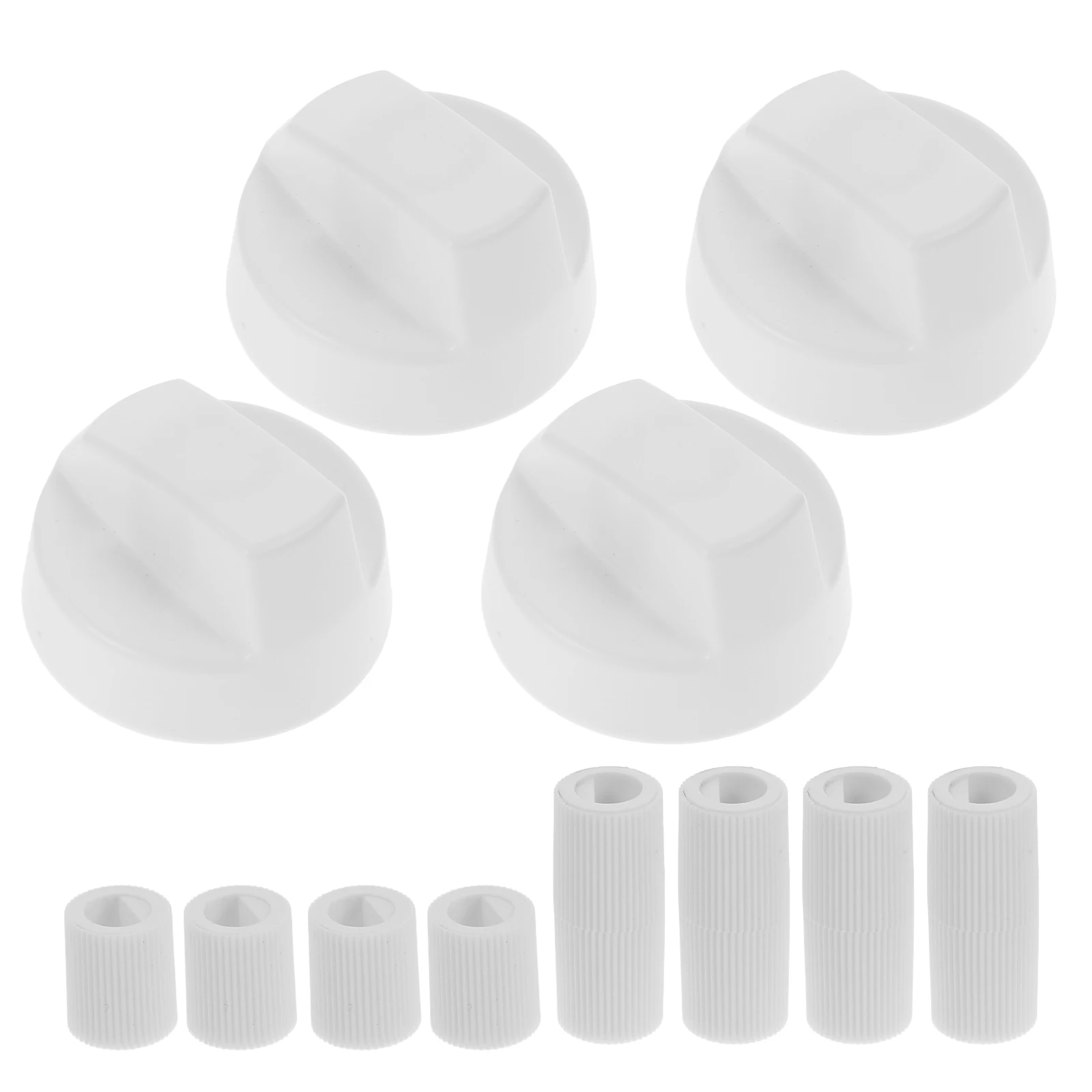 

4 Pack Universal Control Knob Adapter Replacement Plastic Stove Oven Range Cooktop Gas Burner Knobs Heater