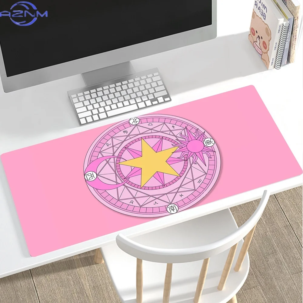 Large Mousepad Cardcaptor Sakura Anime Girl Gamer Gaming Mouse Pad Computer Accessories Keyboard Laptop Padmouse Speed D