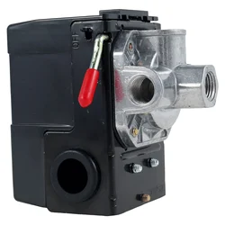 4 Ports 95-120 PSI Air Compressor Pressure Switch 16-20A Safe Air Compressor Shut Off Switch Air Compressor Replacement Parts