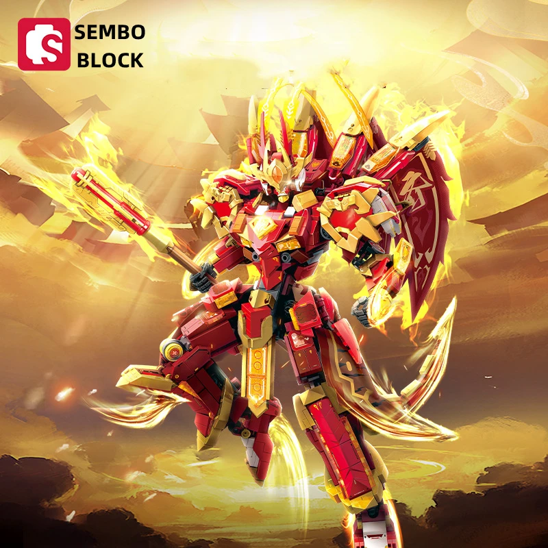 

SEMBO Monkey King Sun Wukong building blocks Journey to the West series robot mecha model children's building toy birthday gift