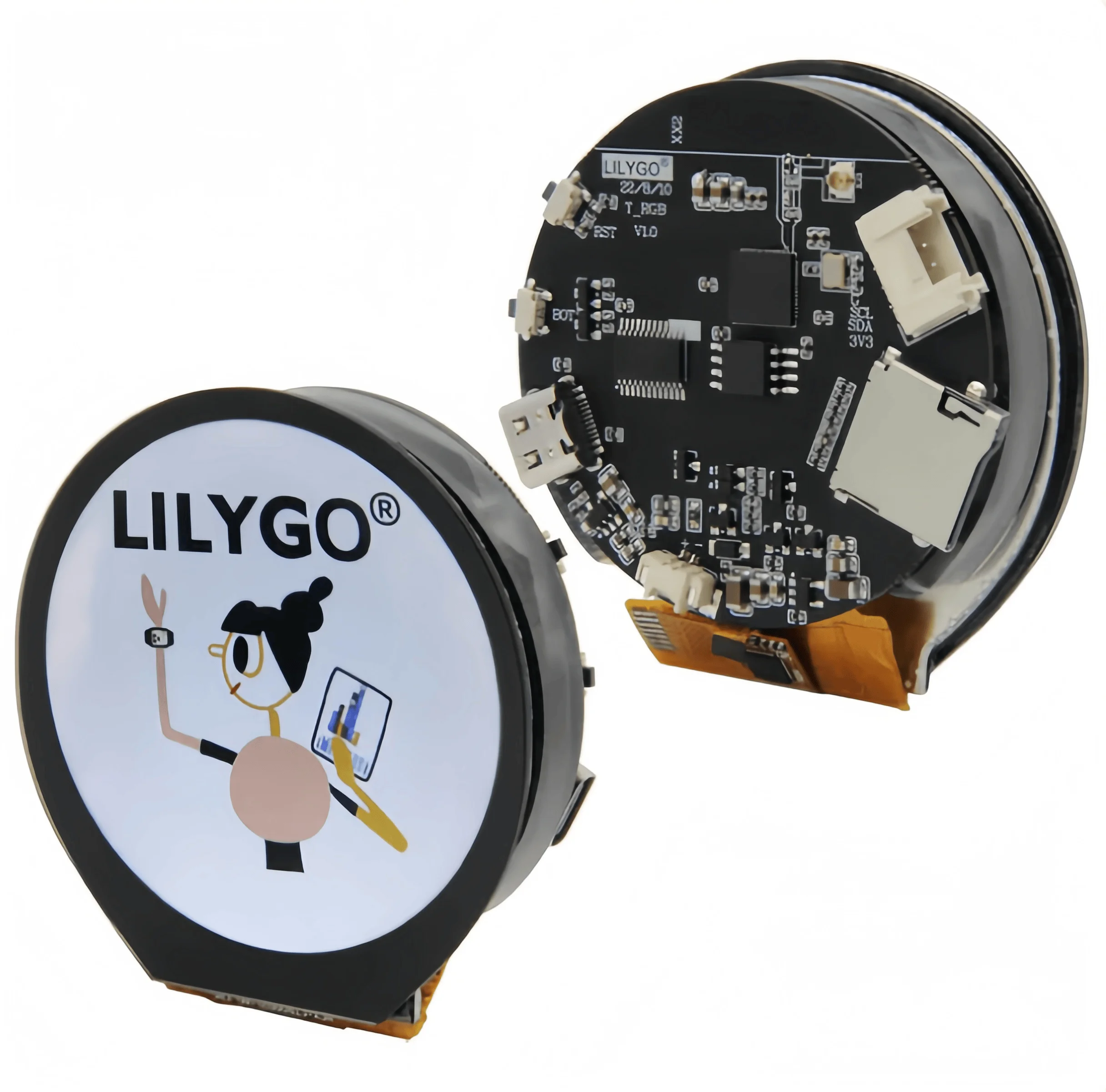 

ЛИЛИГО ® T-RGB ESP32-S3 2,1-дюймовый круглый дисплей (ST7701S) с сенсорным экраном LCD