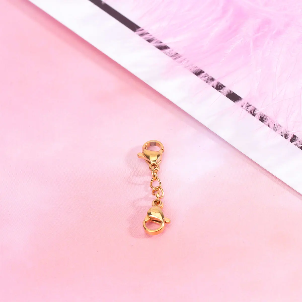 

6pcs Extender Chain Lobster Buckle Necklace Bracelet Findings Crafting Supplies Golden Stainless Steel Multiple Sizes