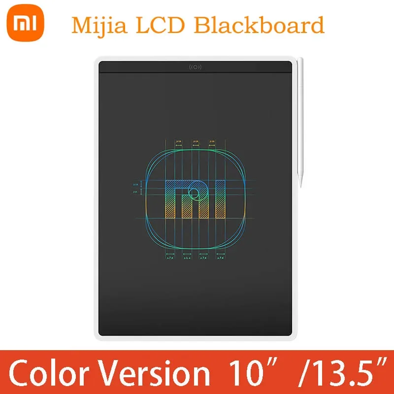 XIAOMI Mijia LCD Blackboard Color Version 10/13.5inch Coloured Handwriting No Dust and Ink Draw Study Message Board for Children