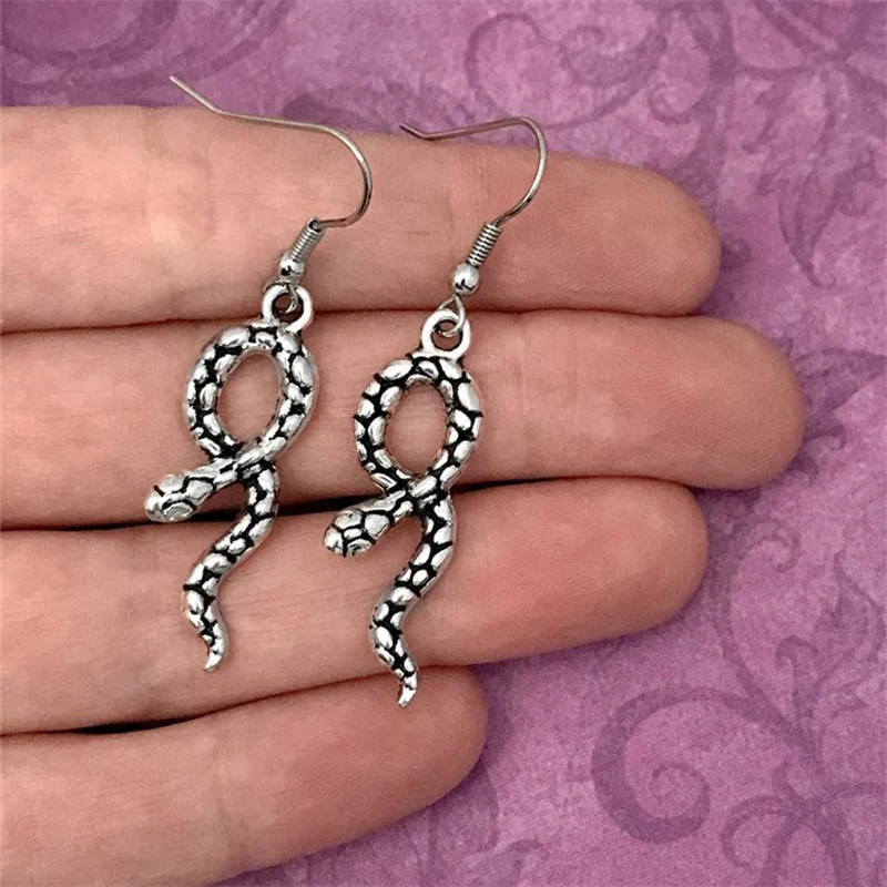 Snake Earrings Serpent Reptile Jewelry In Punk Earrings for Woman Snake Jewelry