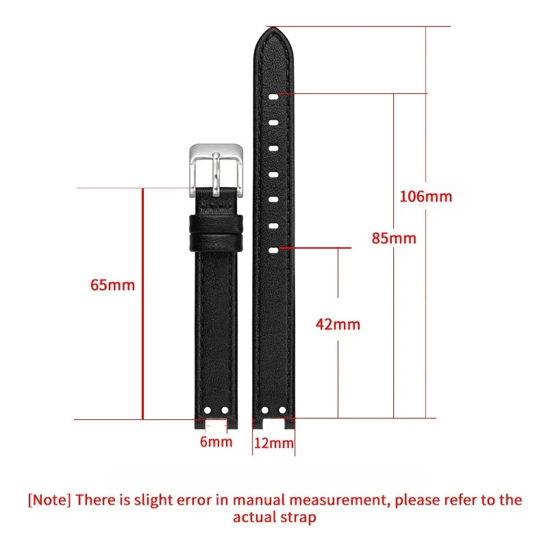 ل آن كلاين AK2618 2157 2156 حزام ساعة جلد النساء حزام الساعات المتخصصة استبدال سوار 12 × 6 مللي متر ساعة اكسسوارات #2
