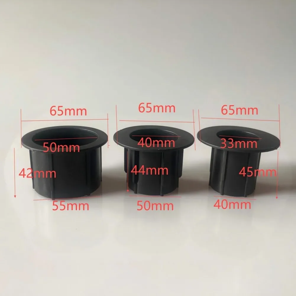 Furniture Umbrella Hole Liner Set 3 Pack PP Material Designed to Fit Standard Umbrella Pole Diameters 28mm to 48mm