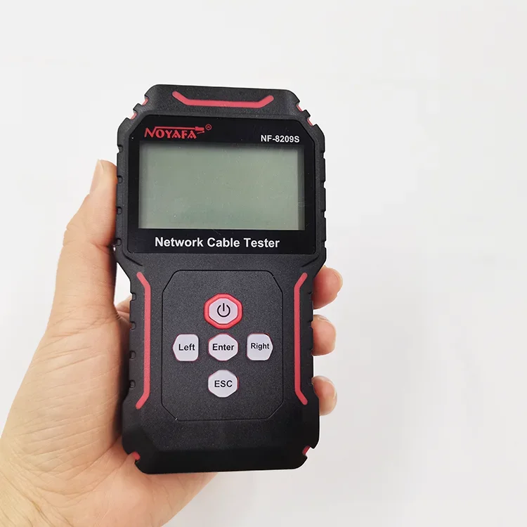 NOYAFA New Upgraded NF-8209S Hot selling Cable Tester Detecting PoE voltage port blinks Network continuity LCD Cable Tester
