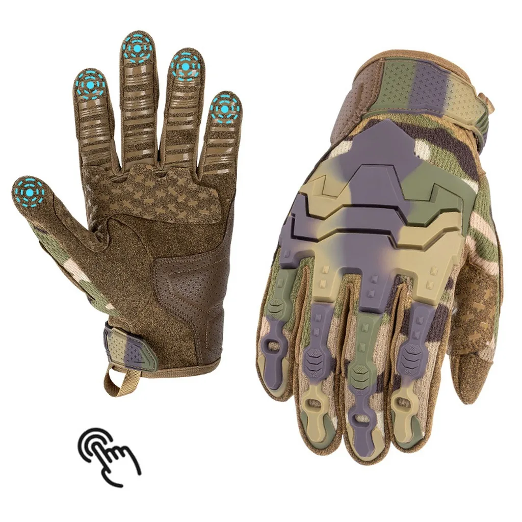Gloves Wear Resistant Protective Gloves Motorcycle Riding Gloves Thickened For Outdoor Activities Outdoor Sports Cycling