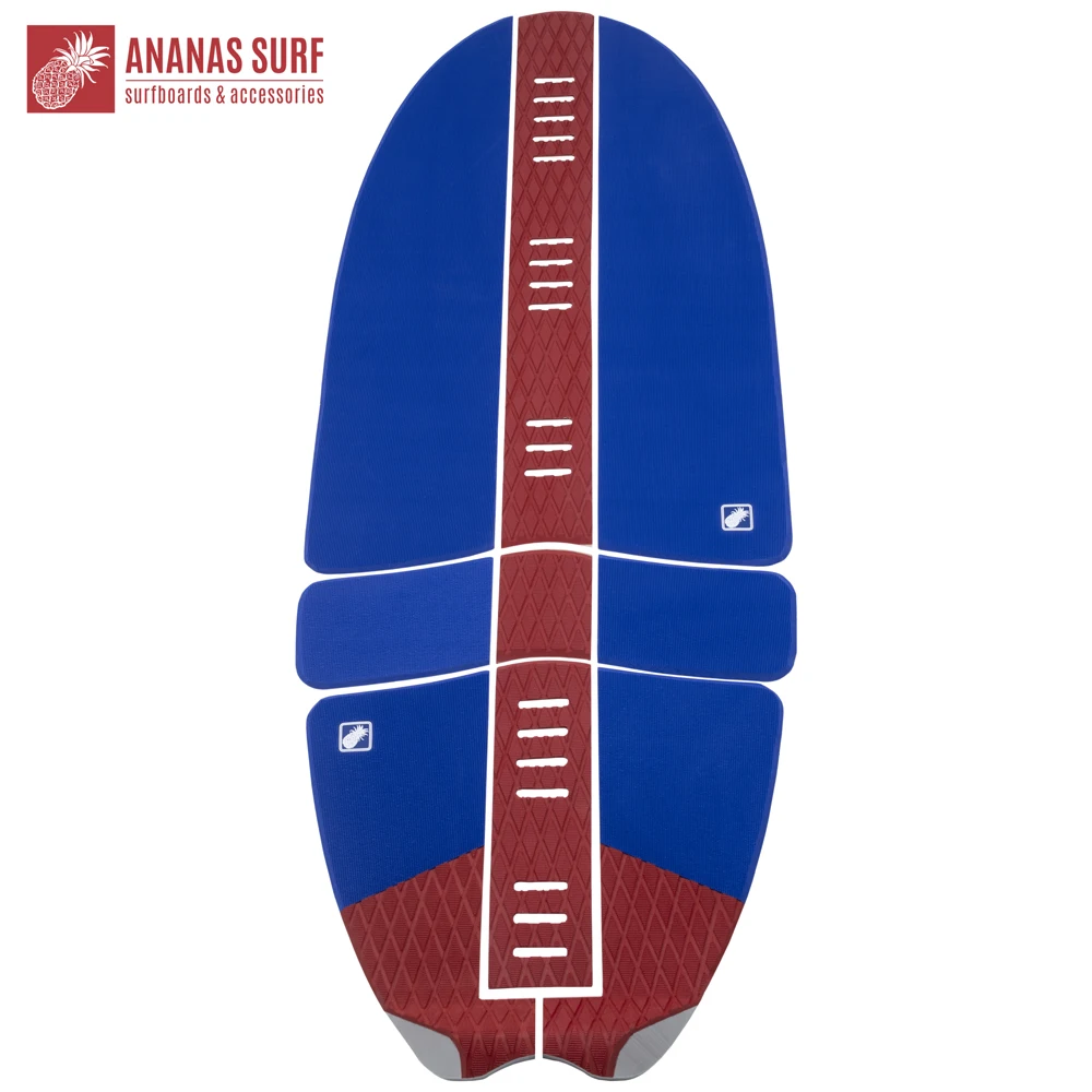 Ananas Surf Wakesurf Skimboard Foilboard Kitesurfboard Deck Carpets Pads Set EVA Nonslip Traction Front Tail Grip Pad