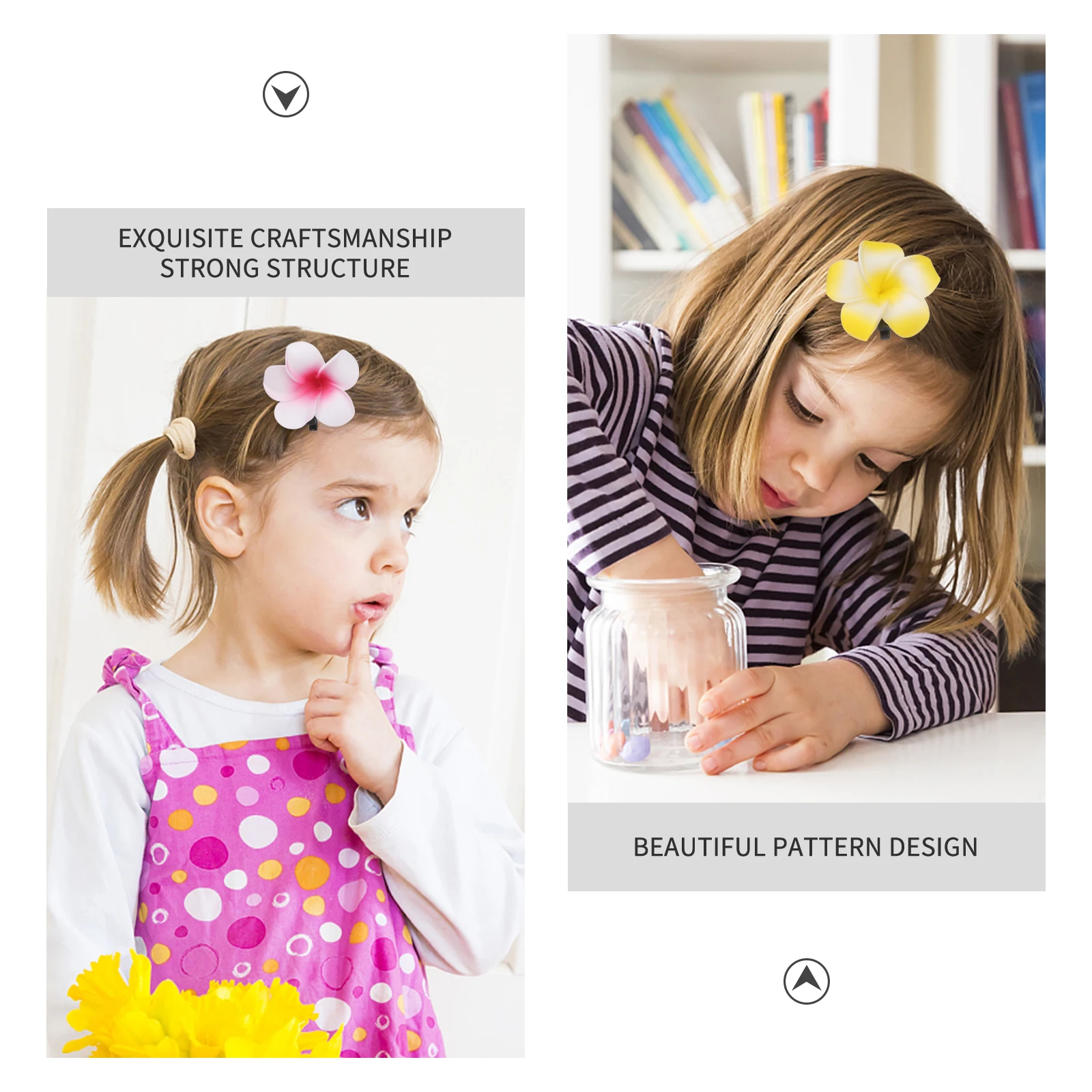 24 قطعة 6 سنتيمتر زهرة بلوميريا مقاطع الشعر 12 ألوان مختلطة إيفا الزهور الاصطناعية للشاطئ زينة حفلات الزفاف