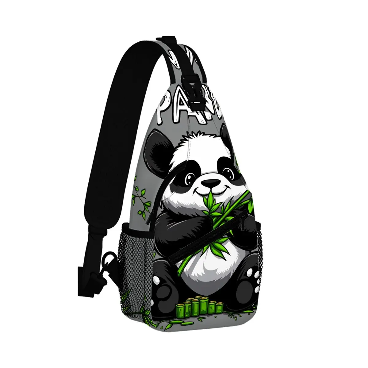 Panda Bamboo Print Small Chest Bag Men's and women's Best Gift 2D Cartoon Large Capacity Outdoor Sports Leisure Fashion