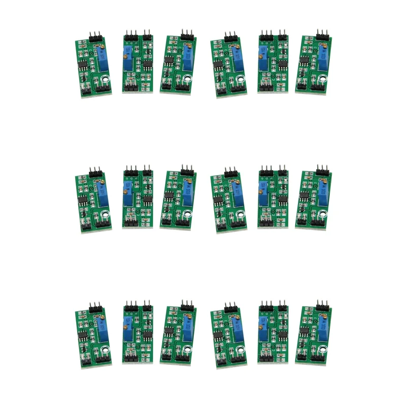 

【ЭКСКЛЮЗИВ!】18 шт. LM393 3,5-24 В модуль компаратора напряжения со светодиодным индикатором, аналоговый компаратор с высоким уровнем выхода