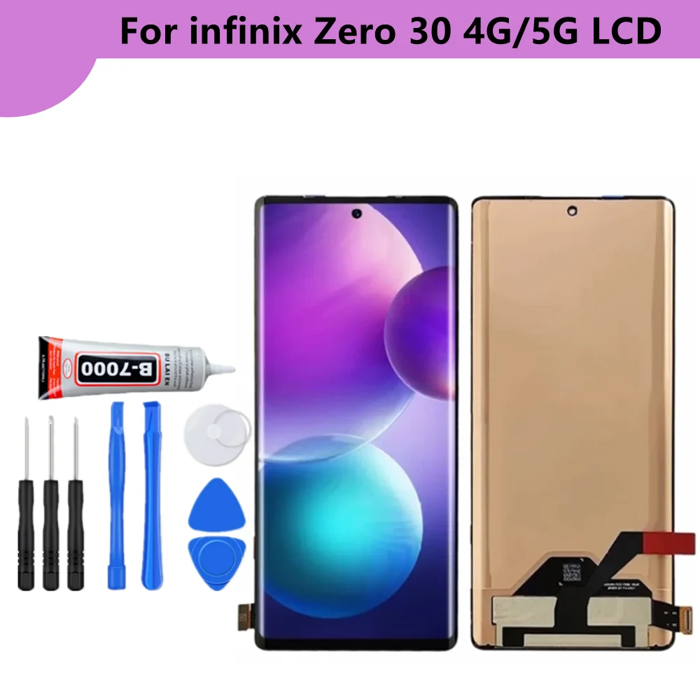 

Super AMOLED 6.78'' For Infinix Zero 30 4G 5G X6731 X6731B LCD Display Touch Screen Digitizer Assembly Parts