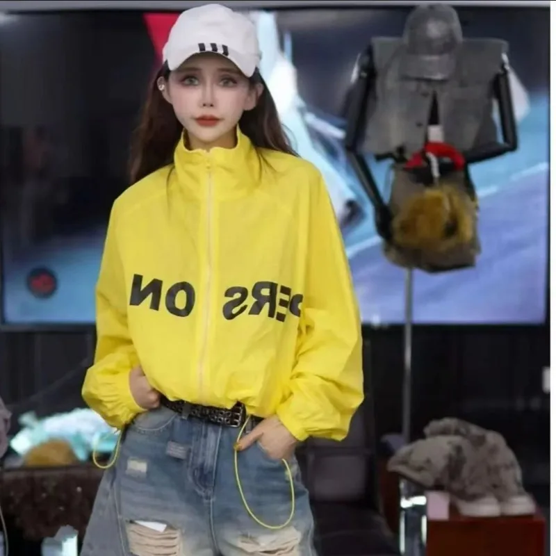 Light Thin Short Sunscreen Clothing Jacket New Summer Fashion Regular Versatile Thin High-end Sunscreen Clothing Exquisite Top