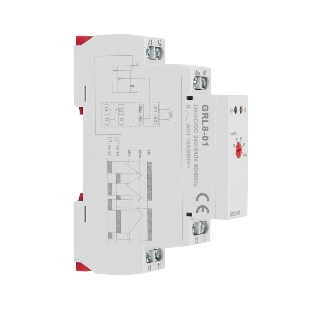 Water Level Relay Professional Relays Switch Practical Control Sensor Din Rail Monitoring Module with LED Display