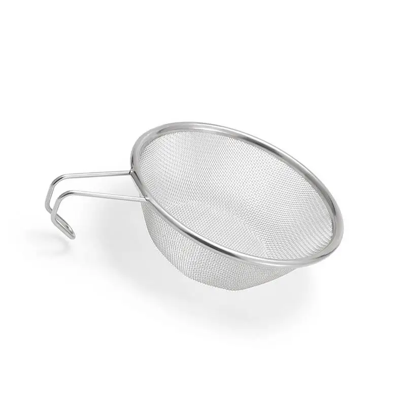 Stainless Steel Colander Mini Colander Sieve Strainer Stainless Steel Fine Mesh Food Loose Tea Strainer Sturdy Metal Small Sieve