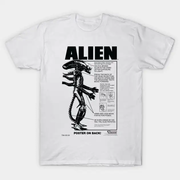 ALIEN Instructions T-Shirt Oversized T-shirts For Women/Men Clothing New Fashion Top Tees