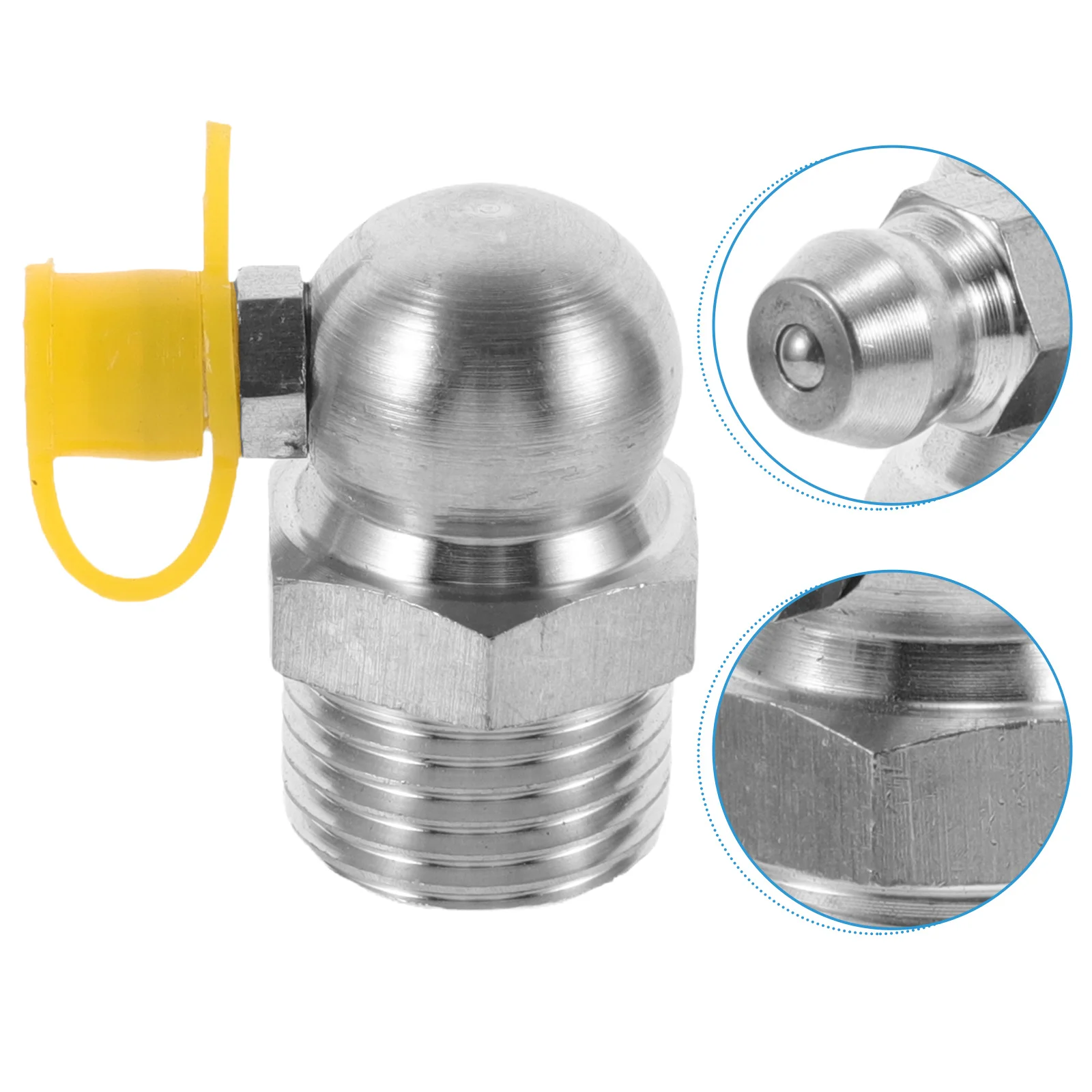 

Stainless Steel Grease Fitting Precise Lubrication Nozzle Compatible Various Mechanical Equipment Grease Nozzles Kit