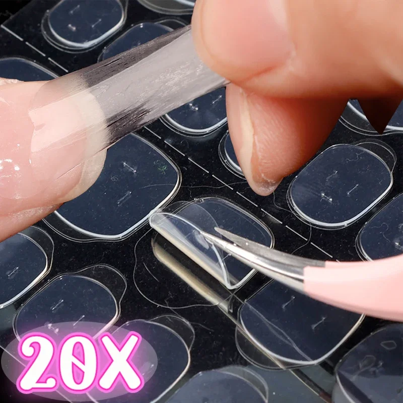 Gelei Nagellijm Sticker Sterke Zelfklevende Pers-On Nagels Tips Lijm Sticker Waterdichte Transparante Nagel Lijm Voor Diy Manicure Tools