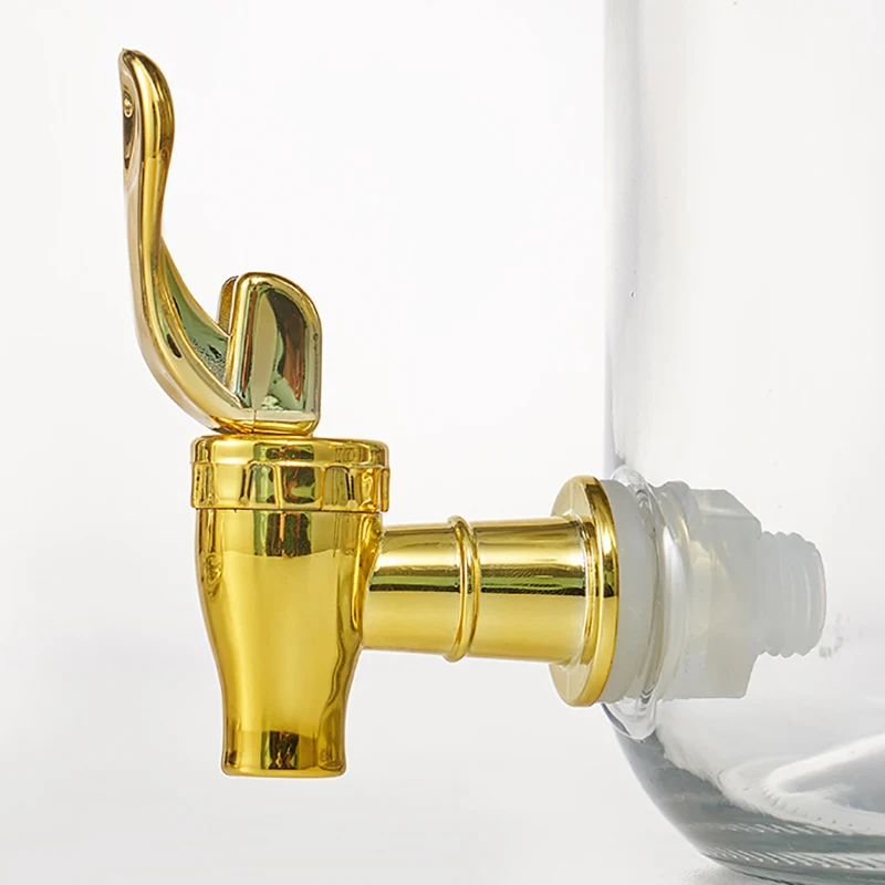(.) Glass Wine Bottle Plastic Faucet Jar Wine  Water Tank Special Faucet With Filter Wine Valve Water Dispenser Switch Tap