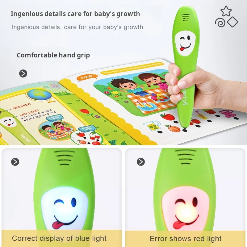 English Point Reading Pen Children's Early Education Educational Toy Intelligent Logic Sound English Learning Pen