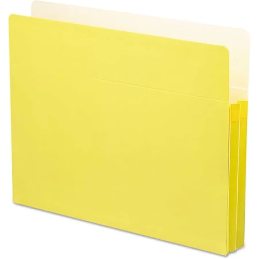 

File Pocket, Straight-Cut Tab, 1-3/4" Expansion, Letter Size, Yellow, 50 per Box 73223