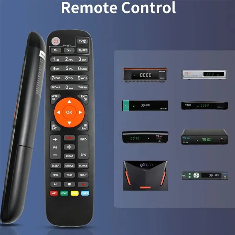 GTMEDIA For V7 S5X Remote Control High Performance & User-Friendly Interface TV Box Replacement Remote Control