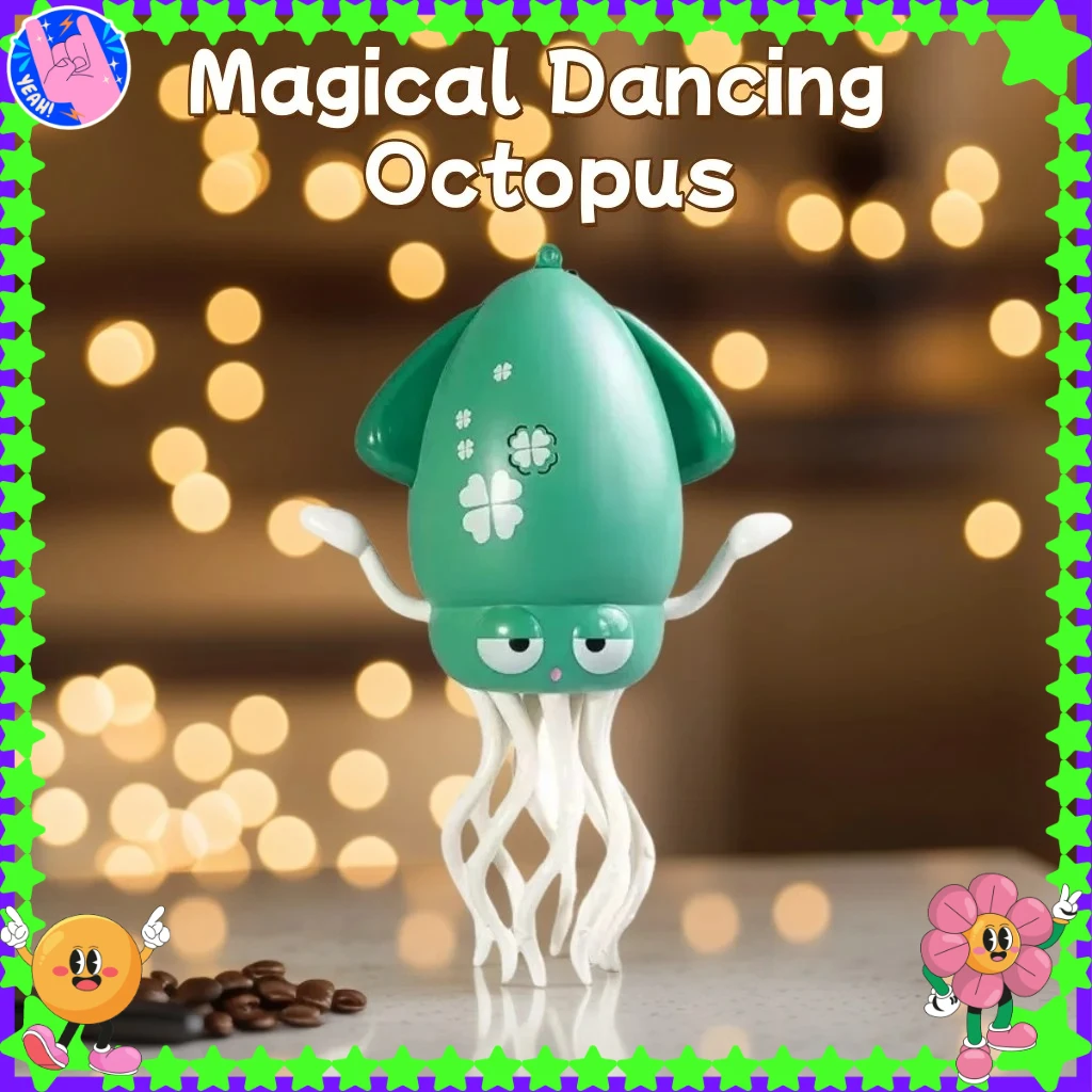 

Kids Electronic Pet Toys Interactive Development Toys Induction Lying Flat Squid With Light&Music Tummy Time Gifts NEWDancing