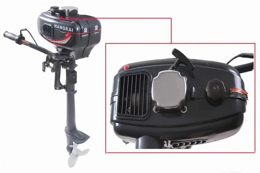 Chinese High Quality Low Price Seahorse Small Marine Outboard Motor 2 Stroke 3.5HP Short Shaft Motor For Boat Free Shipping