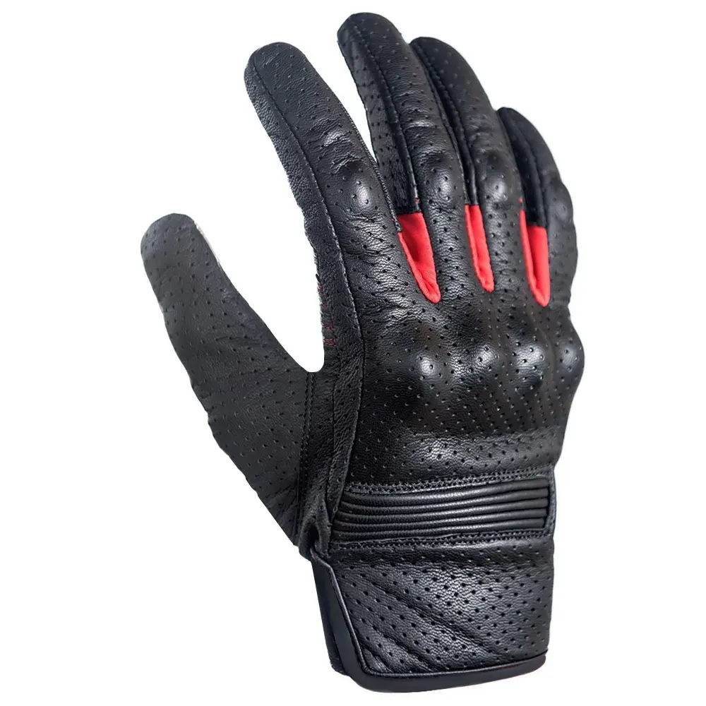 Wholesale summer comfortable motorbike leather racing gloves / Low Price Personalized Motorbike Gloves