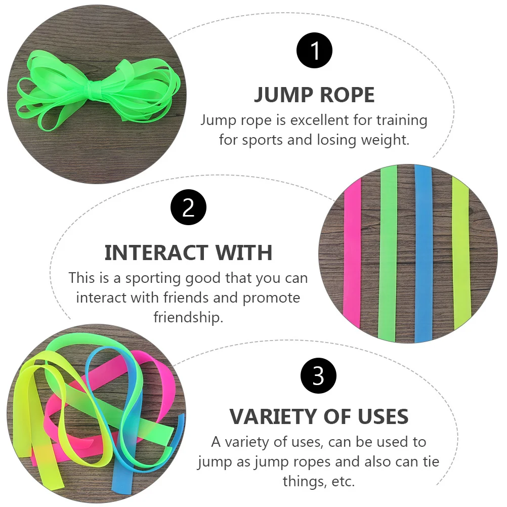 4-teiliges Springseil-Set, elastisch, langlebig, Springseil für Kinder, Fitness, Sport, Trainingsseil