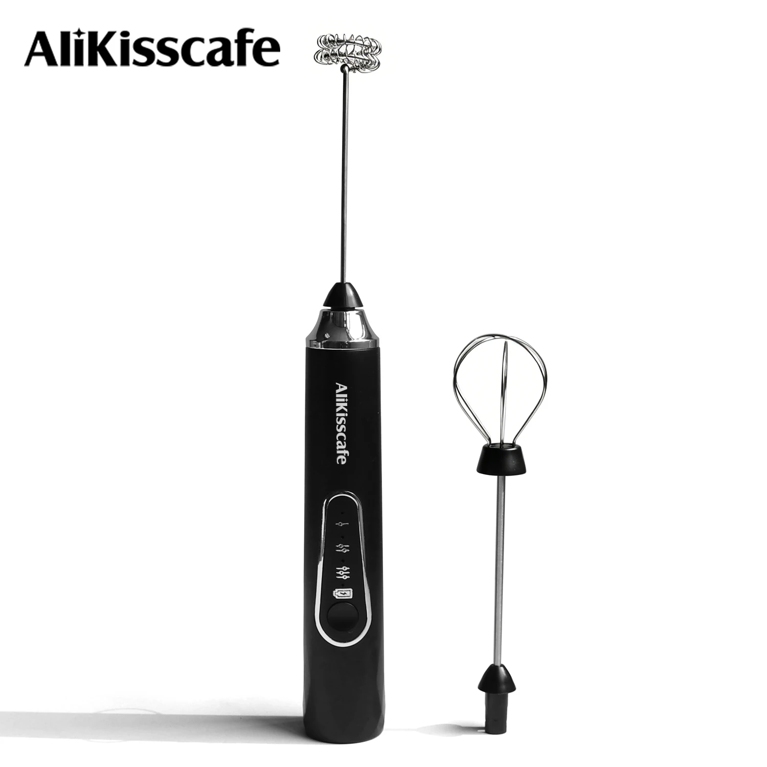 AliKisscafe Kaffee-Milchaufschäumer, wiederaufladbarer elektrischer Mixer für Cappuccino, Latte, Barista-Werkzeug, Espressomaschinen-Zubehör