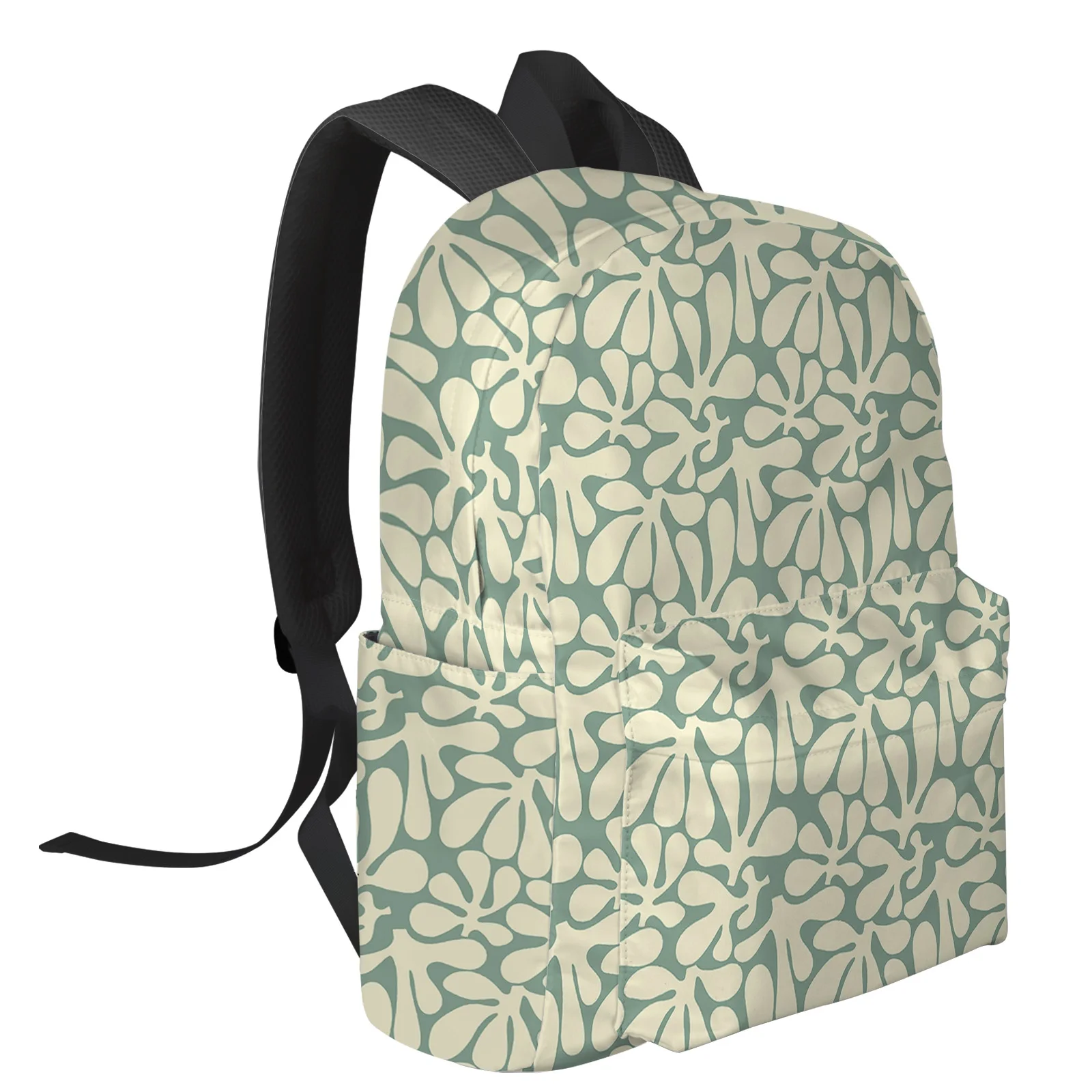 Mochila personalizada para hombre y mujer, morral de viaje con silueta de flores, rosa, ideal para estudiantes