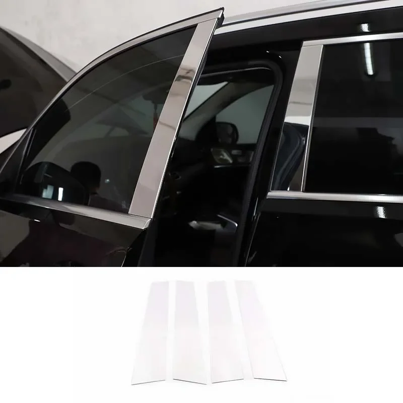 

For Mercedes-Benz GLE GLS W167 X167 2021-2022 Aluminum Alloy car styling car Window Center Pillar Sticker Trim Car Accessories