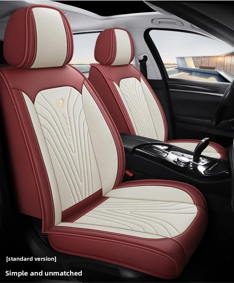 Universal Split Seat Fully Surrounded Seat Cover Breathable Comfortable Luxury Leather Car Seat Cushion Full Seats Cover JJ220