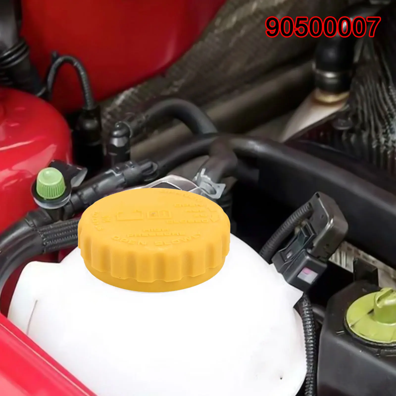 Car Accessory Coolant Cap Car Coolant Tank Cap Perfect Match Plastic Material Stable Characteristics Brand New