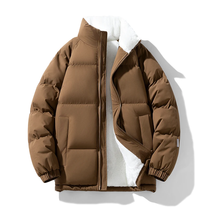 New fall/winter cotton coat in Korean style - loose and casual outerwear for both men and women, same style for both genders