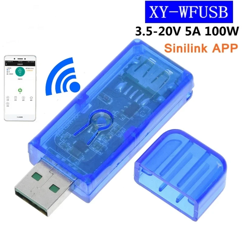 Sinilink WIFI-USB mobile phone remote controller 3.5-20V 5A 100W mobile phone APP smart home XY-WFUSB For arduino